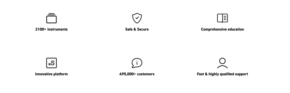 XTB advantages