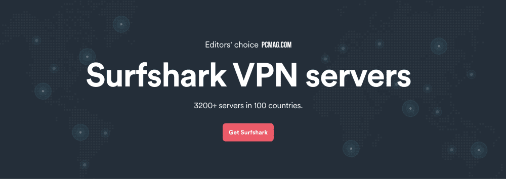 Surfshark server countries