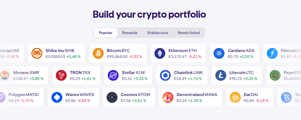 Kraken: avaliable assets