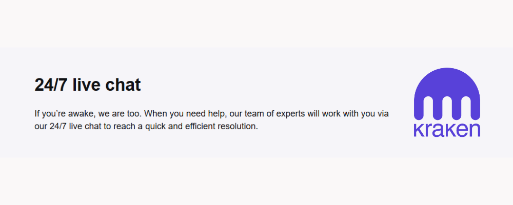 Kraken: customer support
