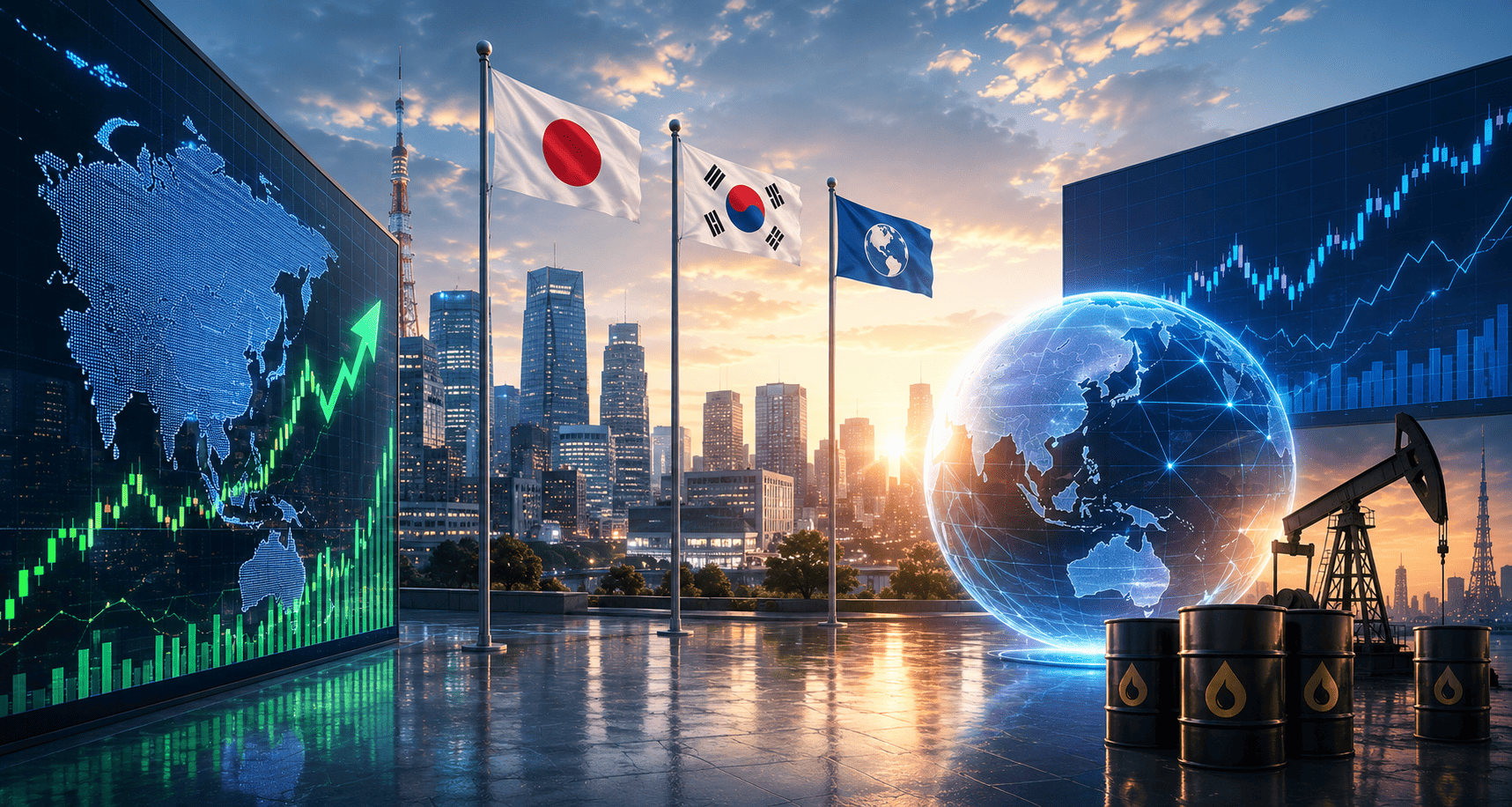 asian stocks rally ai optimism oil prices fall